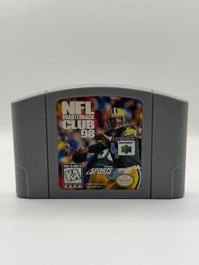 Nintendo NFL Quarterback Club 98 N64 Authentic Vintage Game Cartridge
